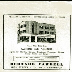 guide_3a Advertisement for Cawdell's post WW2 | unknown