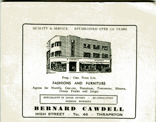 guide_3a Advertisement for Cawdell's post WW2 | unknown