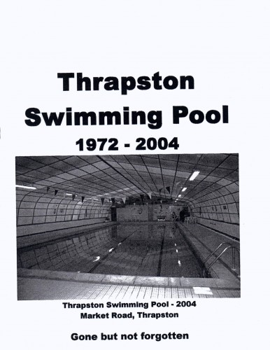 Thrapston Swimming Pool leaflet (cover)