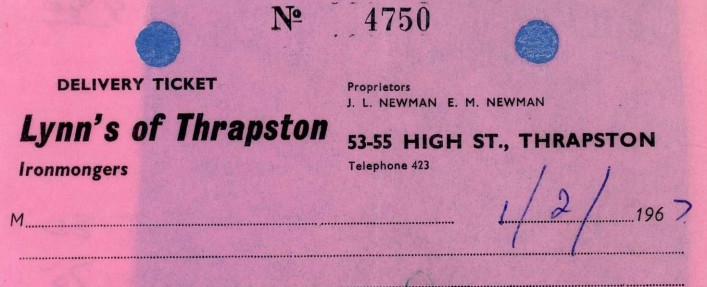 Lynn's of Thrapston, High Street, 1967 | G Borrett
