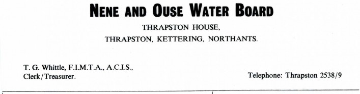 Nene and Ouse Water Board, Thrapston House, 1973 | G Borrett