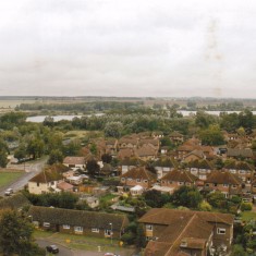 Looking towards the Lakes with Devere Road (L-R)