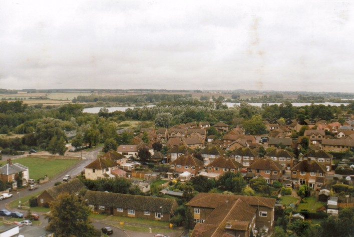 Looking towards the Lakes with Devere Road (L-R)