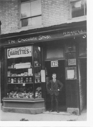 chocolate box Box 1 The Chocolate Shop, Bridge Street, c1930