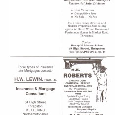1990 Business Advertisements (Thrapston) 