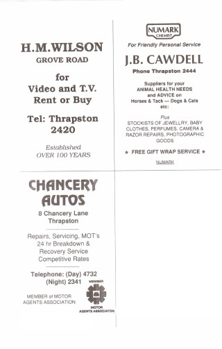 1990 Business Advertisements (Thrapston) - 2 1990 Business Advertisements (Thrapston)