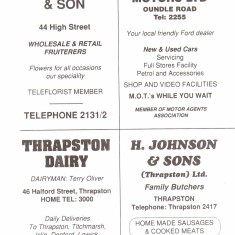 1990 Business Advertisements (Thrapston) 