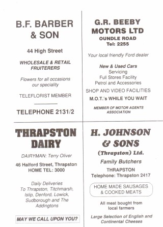 1990 Business Advertisements (Thrapston) - 3 1990 Business Advertisements (Thrapston)