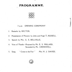 A Housewife's Fair 1929 (4) A Housewife's Fair - 31st January, 1929 Programme