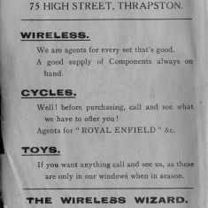 1938 Business Advertisements (Thrapston) - 1 1938 Business Advertisements (Thrapston) W Jacques