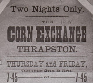 Top part Corn Exchange, 1918 Local Entertainment