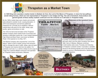 Thrapston as a Market Town Thrapston - A Market Town